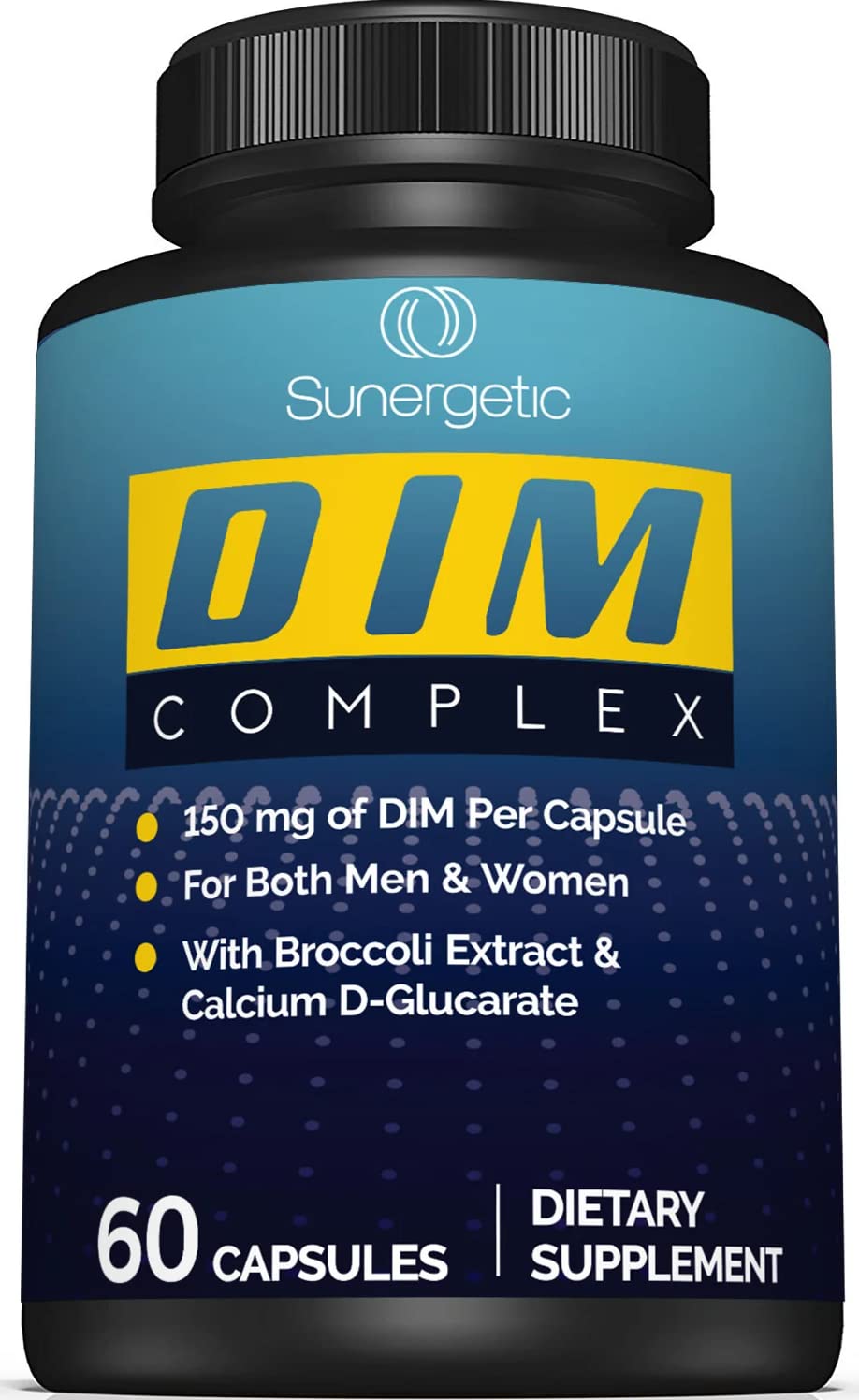 Sunergetic DIM Supplement 150mg front view of packaging