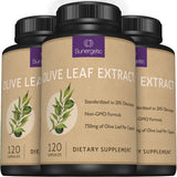 Sunergetic Olive Leaf Extract Capsules opened bottle