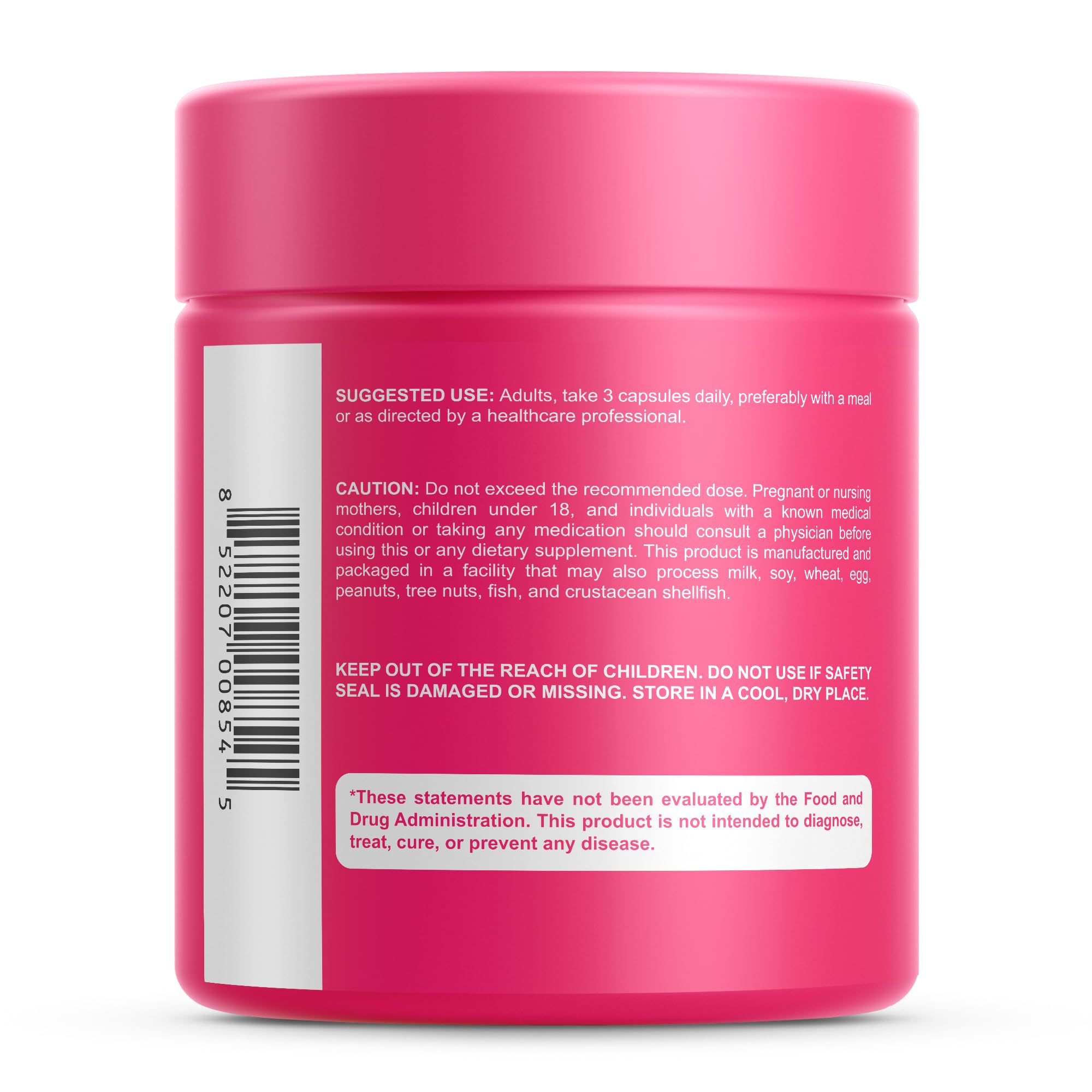 Sunergetic Ovarian Support Supplement bottle with measuring spoon