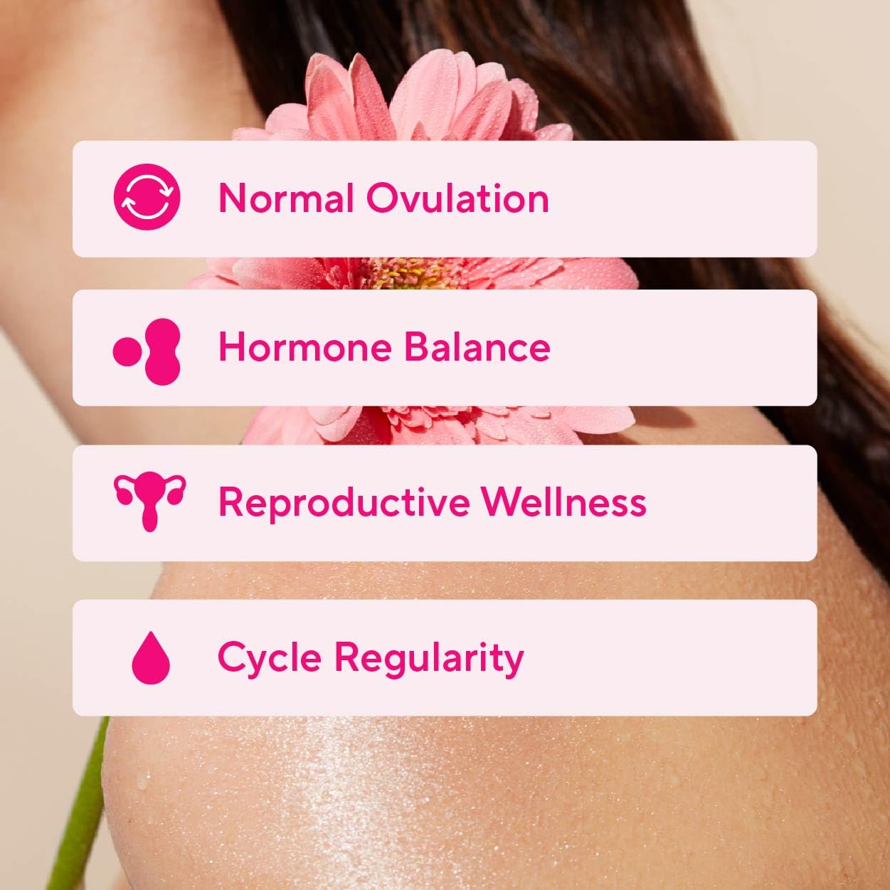 Sunergetic Ovarian Support Supplement capsules on a wooden table