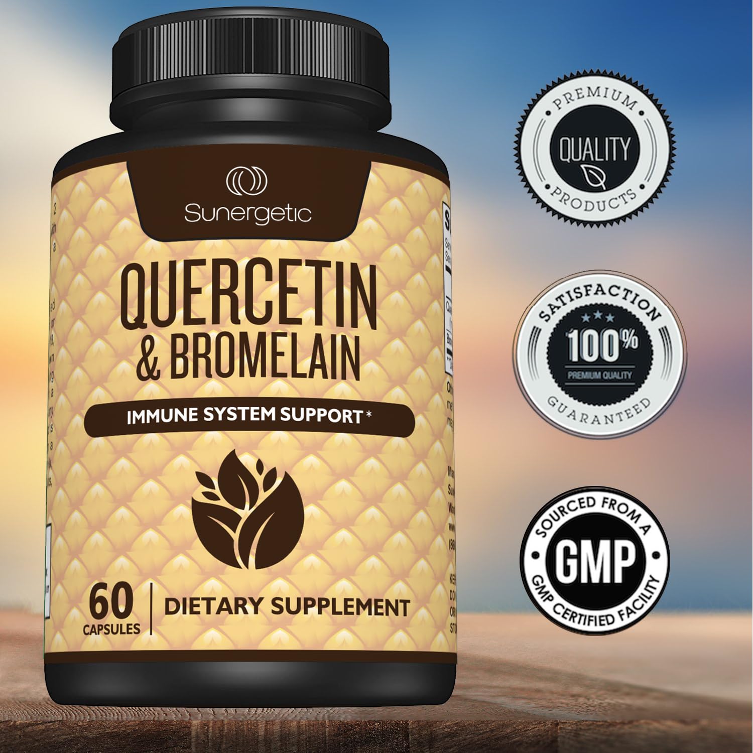 Sunergetic Quercetin & Bromelain Supplement lifestyle scene