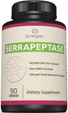 Sunergetic Serrapeptase Enzyme Supplement 40,000 SPU front view