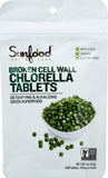 Sunfood Superfoods Chlorella Tablets 59g front view with packaging