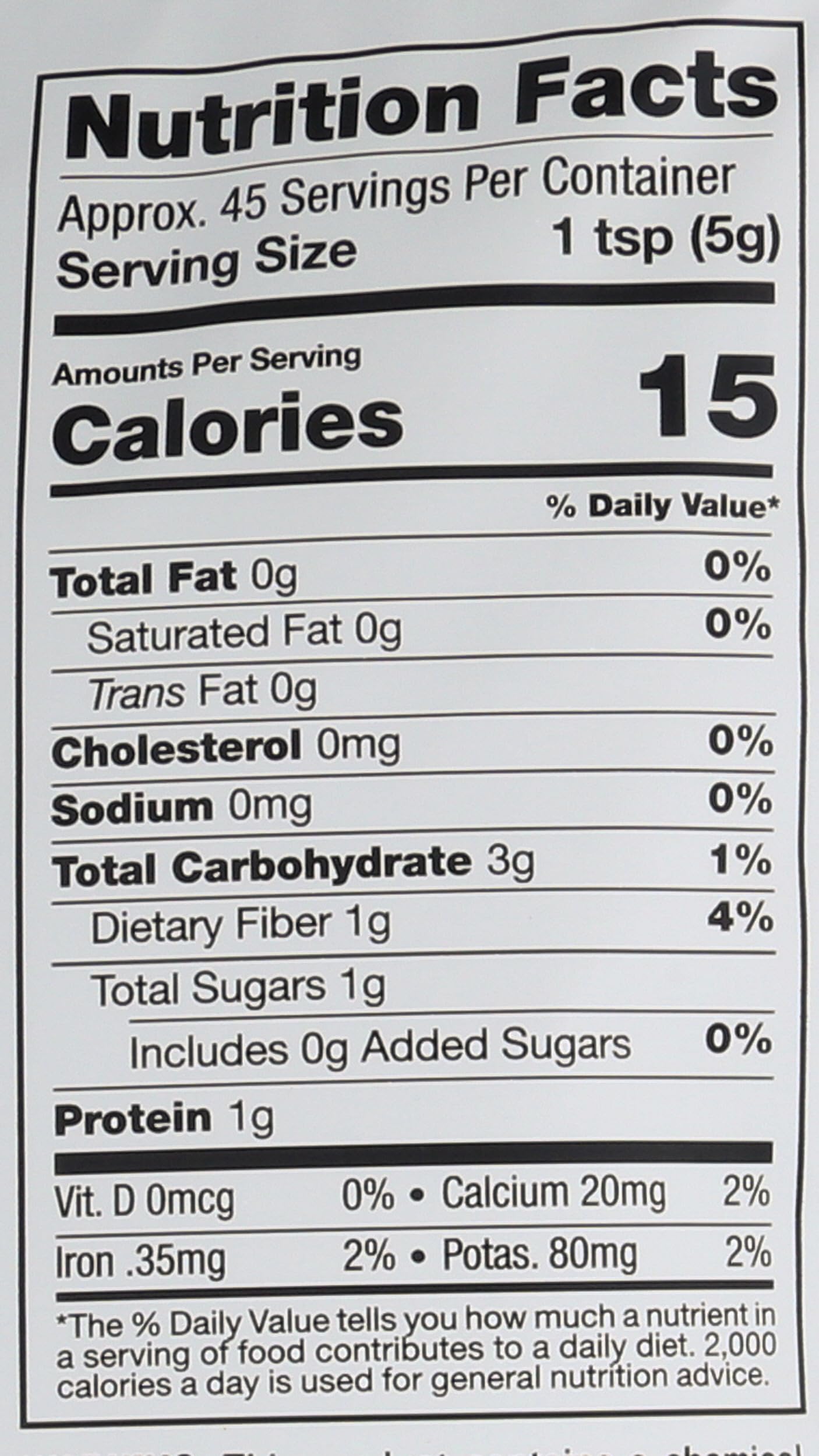 Sunfood Superfoods Gelatinized Maca Powder 227g back view