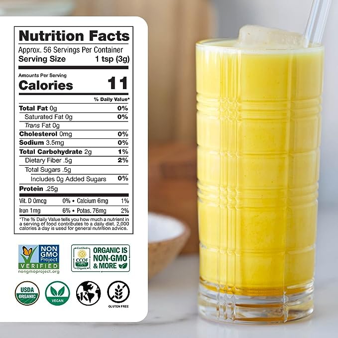 Sunfood Superfoods Golden Milk Powder 170g packaging