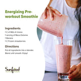 Sunfood Superfoods Maca Extreme Organic Powder in a smoothie