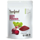 Sunfood Superfoods Organic Beet Root Powder front view 227g
