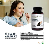 Sunfood Superfoods Shilajit Capsules 500mg side view