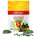 Sunlit Best Green Organics Chlorella Spirulina Tablets front view