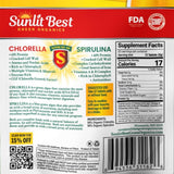 Sunlit Best Green Organics Chlorella Spirulina Tablets with measuring spoon