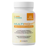 SUNN BIOLABS MultiRight Low Acid Multivitamin 90 Tablets front view