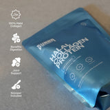 SUNNA SUPPLEMENTS Halal Collagen Powder mixed in a glass of water