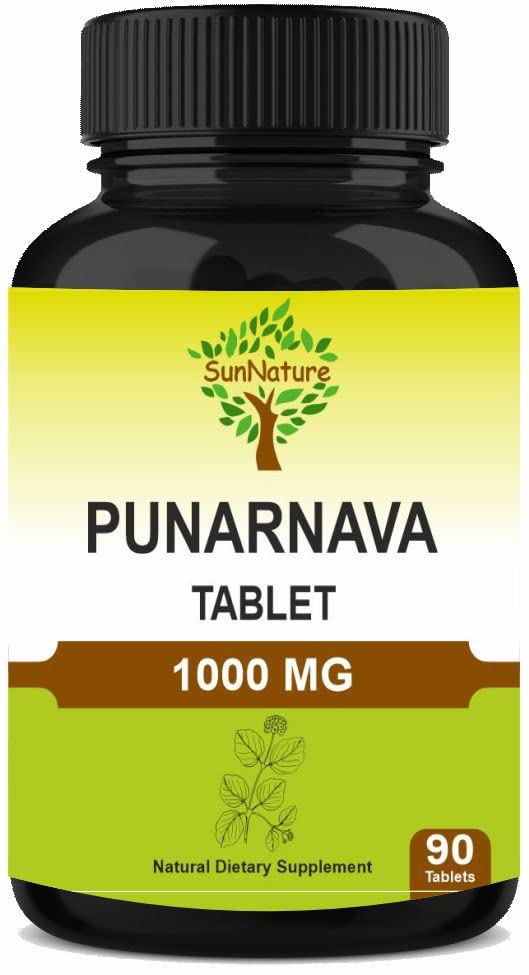 SunNature Punarnava Tablets front view packaging