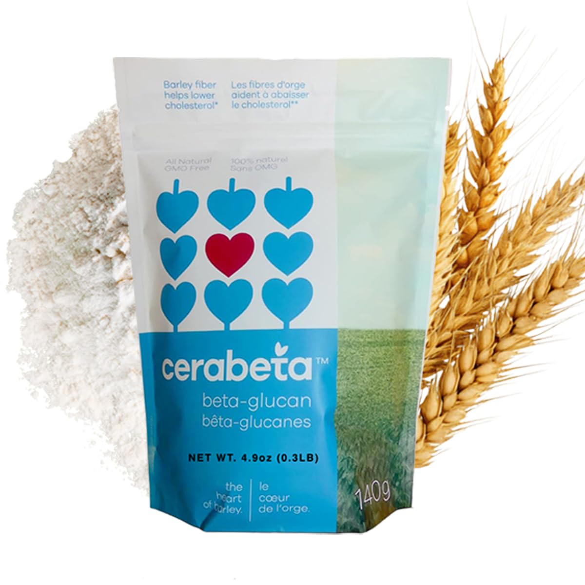 Sunny Boy Beta-Glucan Fibre Supplement 139g front view