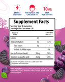 SUNNY SAM Iron Gummies for Kids 10mg grape flavour back view
