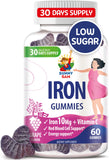 SUNNY SAM Iron Gummies for Kids 10mg grape flavour front view