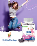 SUNNY SAM Iron Gummies nutritional information
