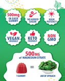 SUNNY SAM Magnesium Citrate Gummies natural raspberry flavour