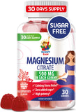 SUNNY SAM Magnesium Gummies for Kids 500mg raspberry flavour front view