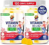 SUNNY SAM Vitamin D3 K2 Gummies 5000 IU Peach flavour front view