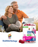 SUNNY SAM Zinc Gummies 50mg bottle with fruits