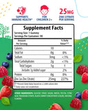 SUNNY SAM Zinc Gummies for Kids 25mg bottle side view