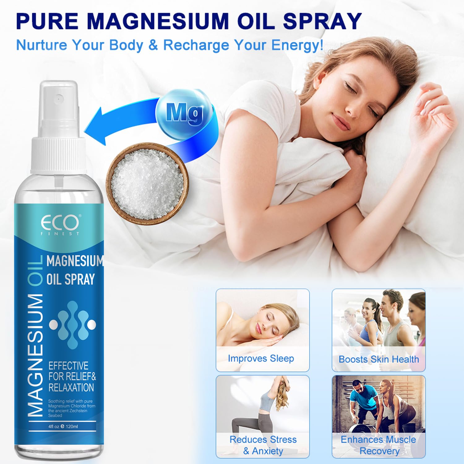 SUNOL Pure Magnesium Oil Spray packaging