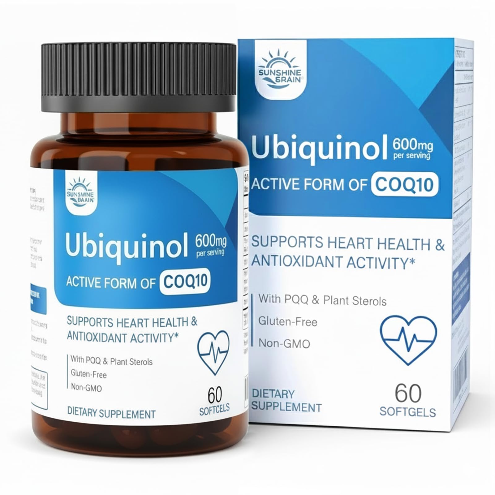 Sunshine & Rain CoQ10 Ubiquinol 600mg softgels lifestyle scene