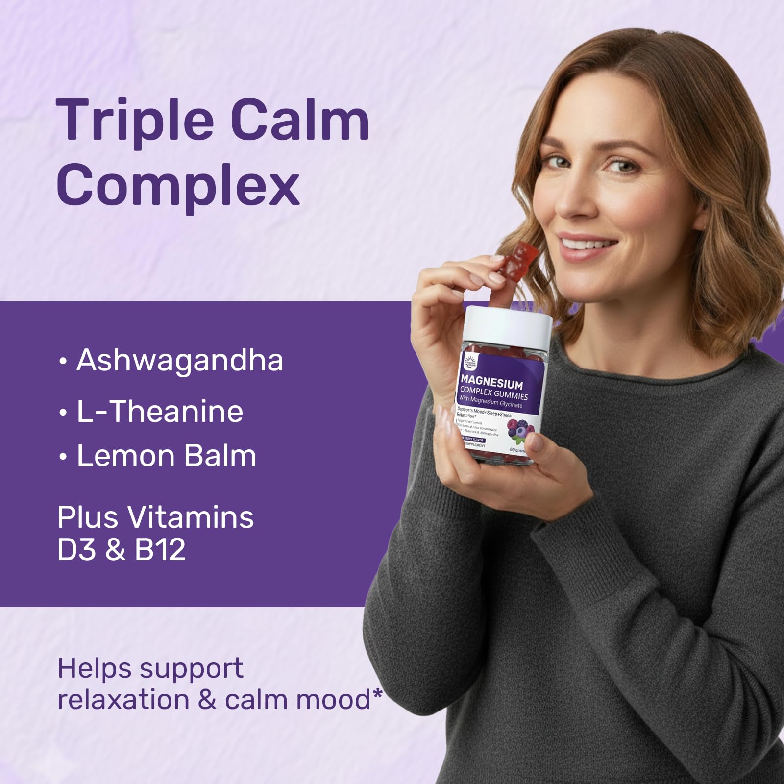 Sunshine & Rain Magnesium Complex Gummies packaging