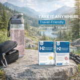Sunshine & Rain Magnesium H2 Tablets on a gym table