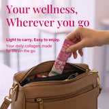 Sunshine & Rain Multi-Source Collagen Stick Pack in lifestyle setting
