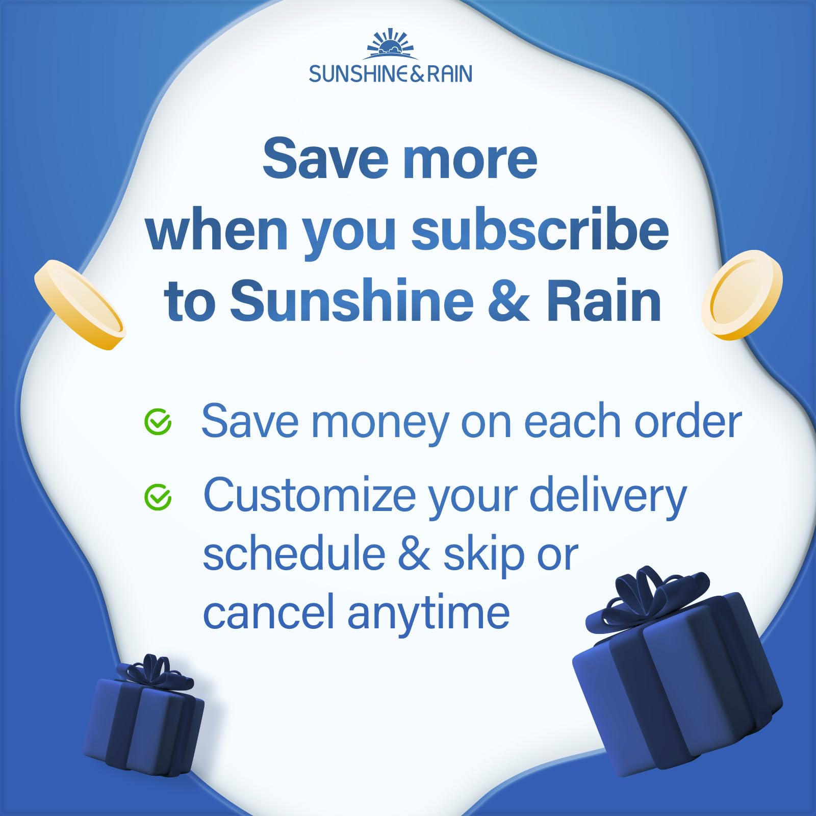 Sunshine & Rain Probiotics 100 Billion CFU capsules in a glass of water