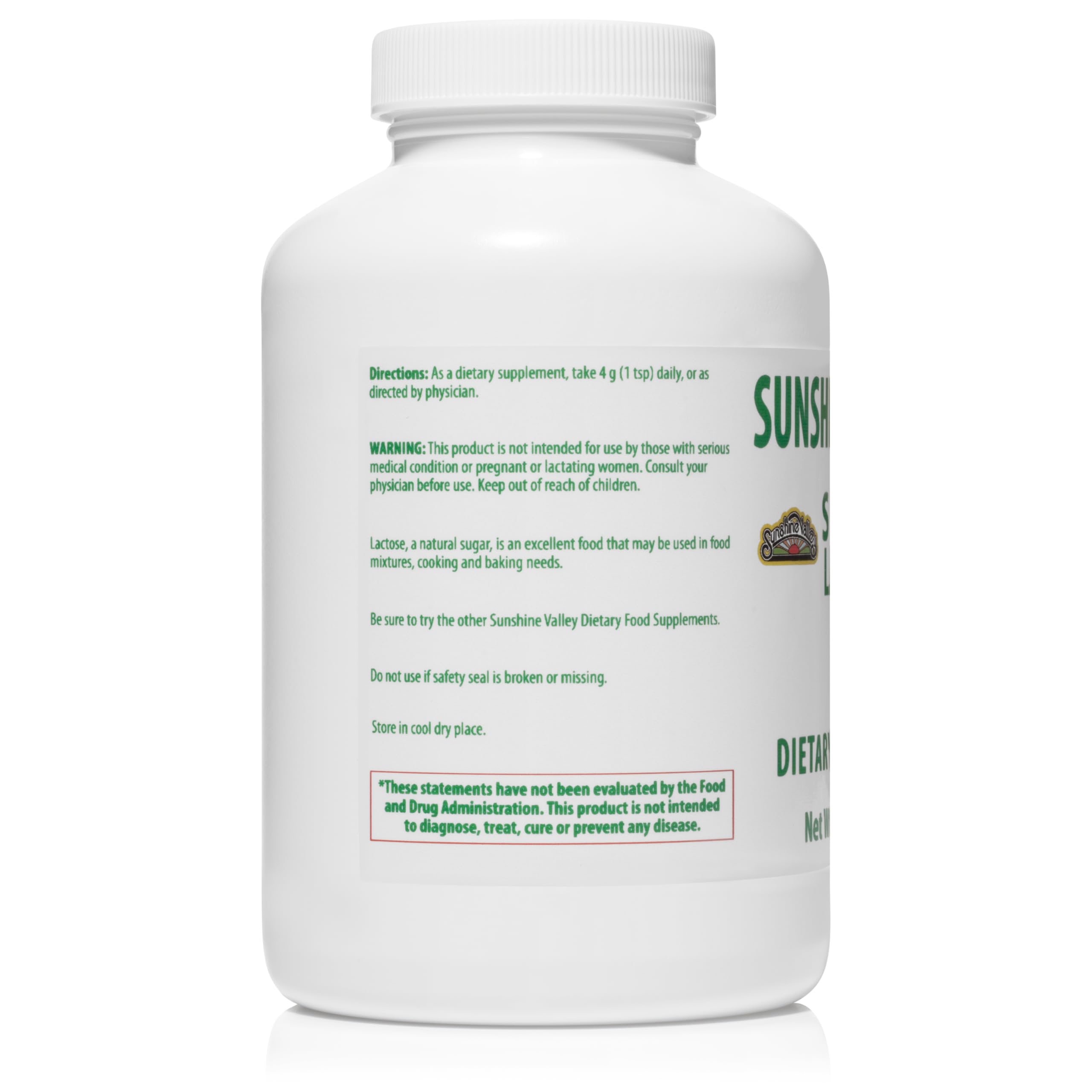 Sunshine Valley Super Lactose Dry Powder 275g in a baking setting