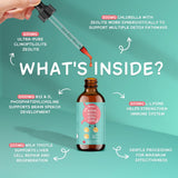 Sunthos Gentle Daily Liquid Drops side view with dosage information