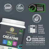 Sunwarrior Active Creatine 600g side view