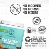 Sunwarrior Collagen Building Protein Peptides 499g scoop with powder