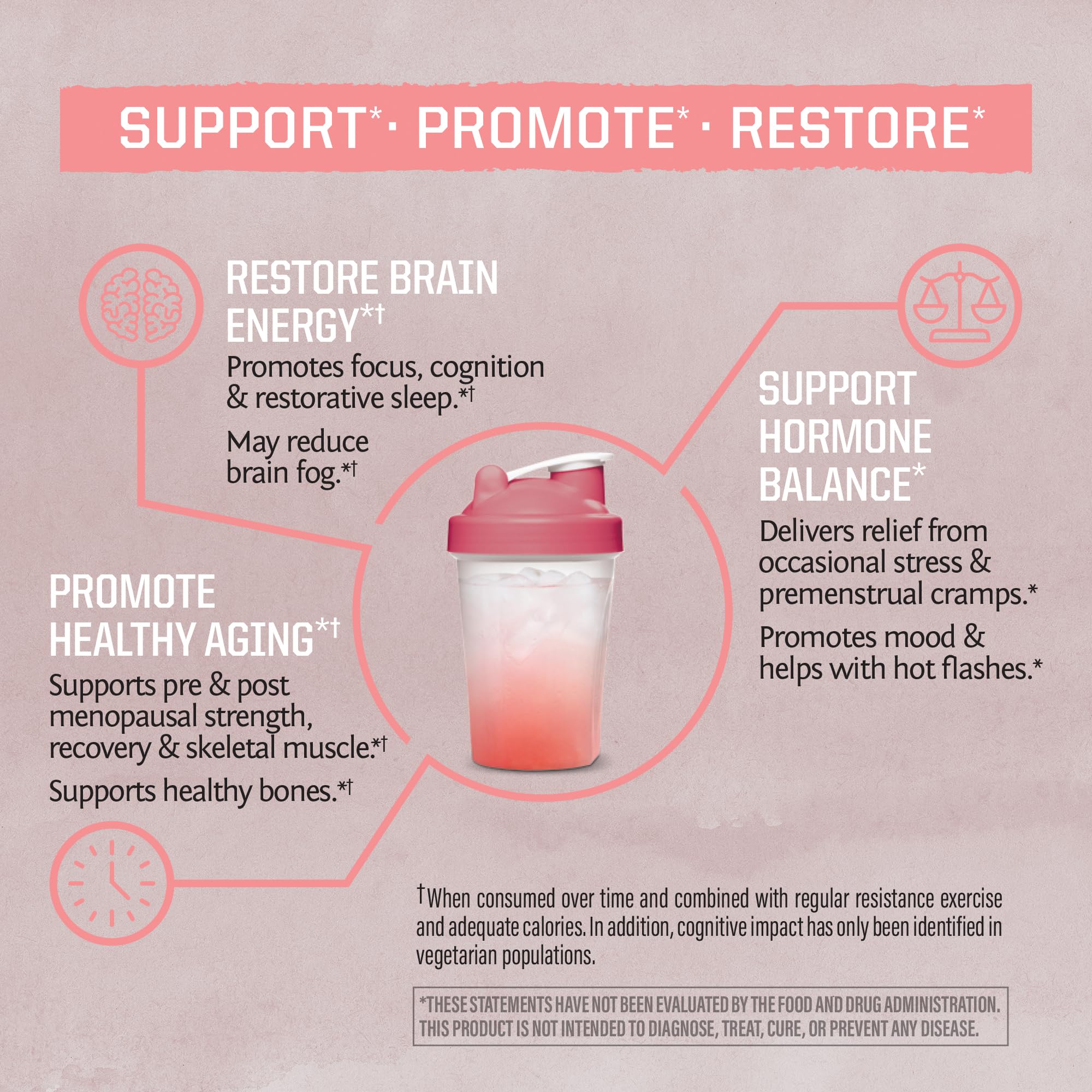Sunwarrior Creatine for Her 400g organic raspberry flavour