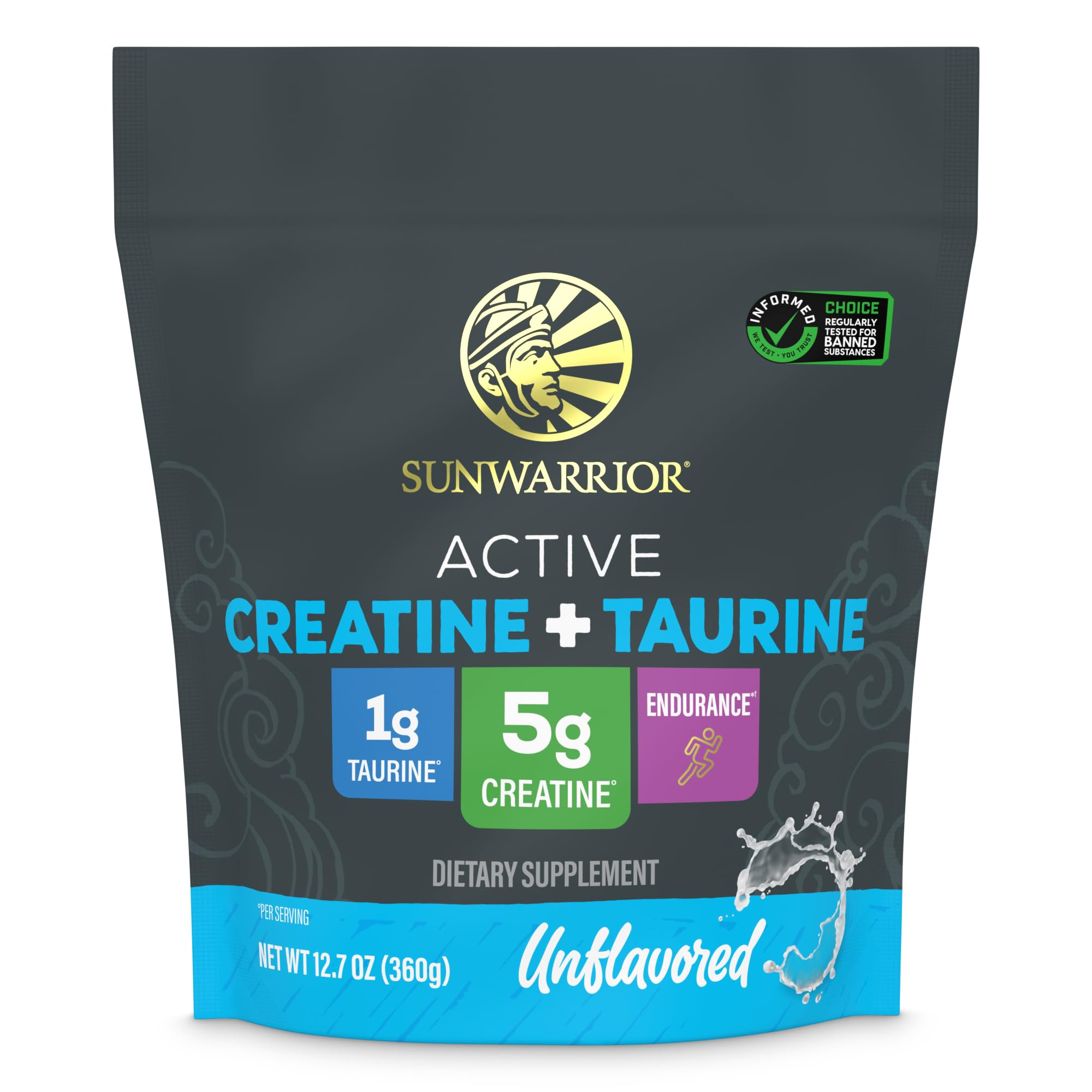 Sunwarrior Creatine Monohydrate 360g front view
