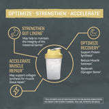 Sunwarrior L-Glutamine Powder mixed in a glass