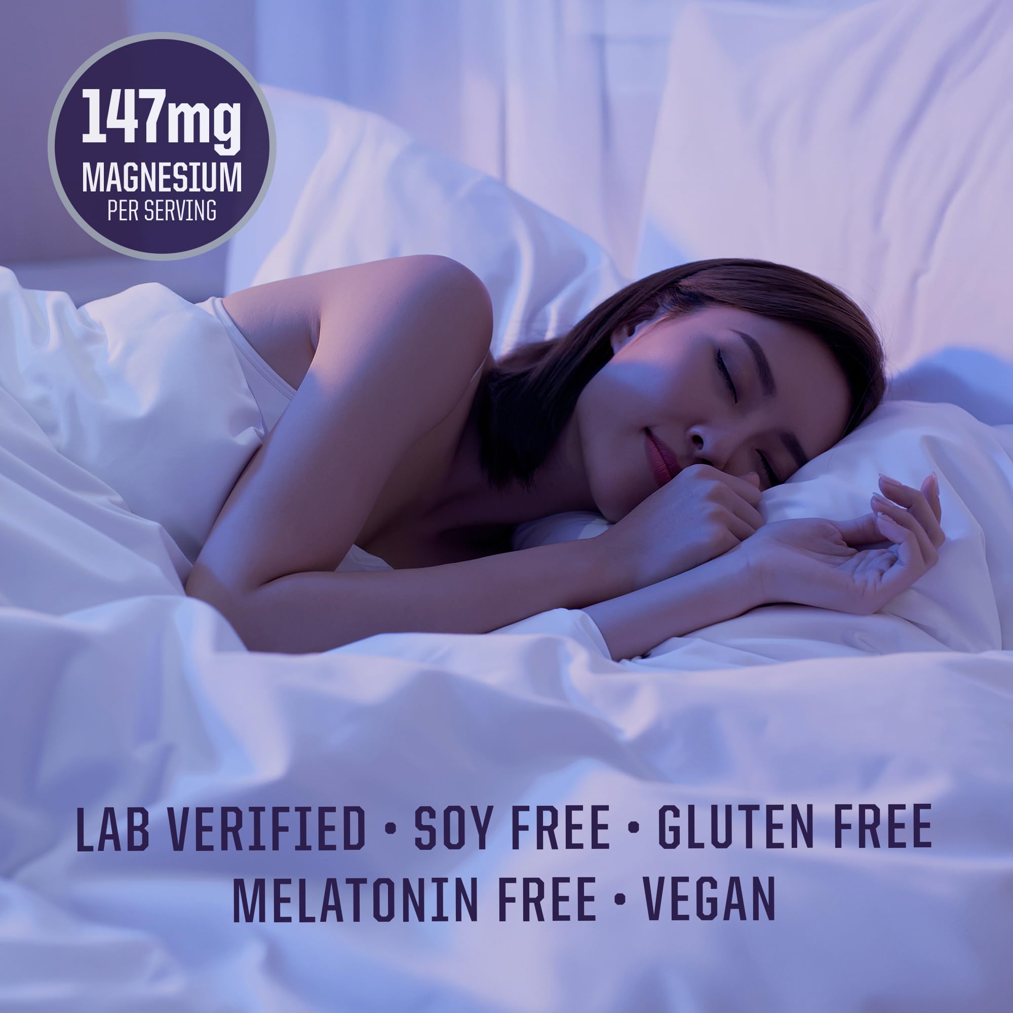 Sunwarrior Magnesium Capsules with L-Theanine and GABA ingredients