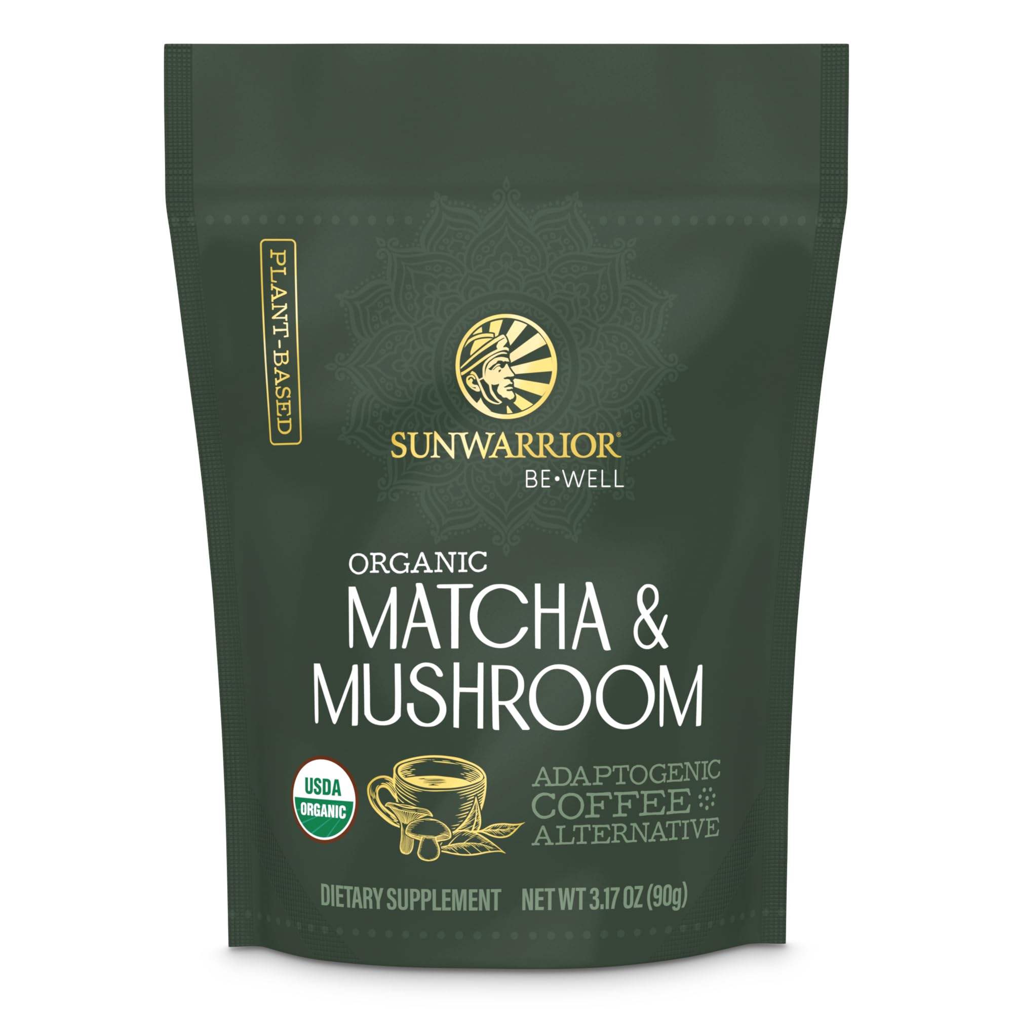 Sunwarrior Mushroom & Matcha Blend 105g front view