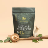 Sunwarrior Mushroom & Matcha Blend ingredients close-up