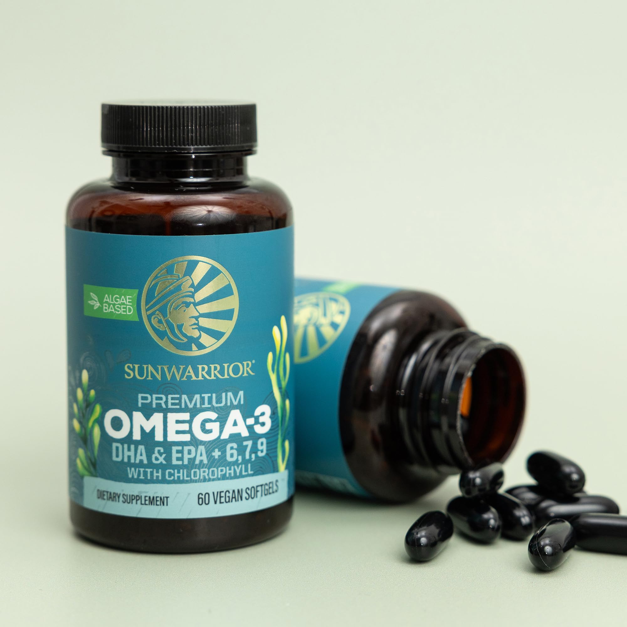 Sunwarrior Omega 3 Oil Vegan Softgel lifestyle scene