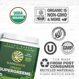 Sunwarrior Ormus SuperGreens Mint 272g packaging details