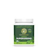 Sunwarrior Ormus SuperGreens Mint 272g scoop with powder