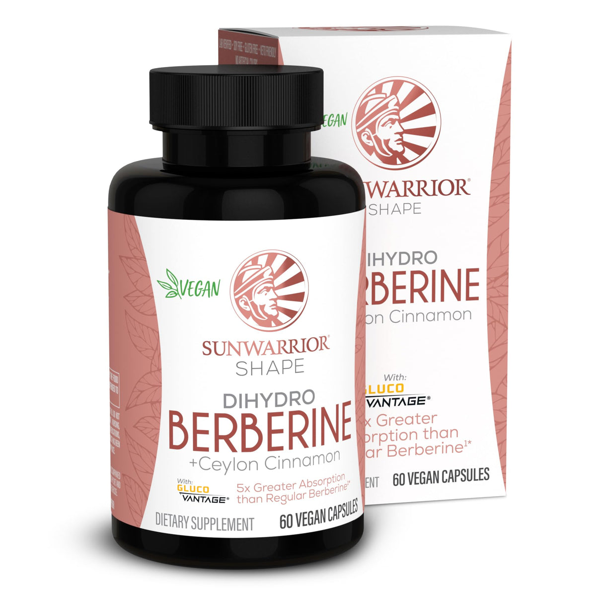 Sunwarrior Shape Berberine 60 capsules front view