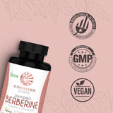 Sunwarrior Shape Berberine capsules on a wooden table