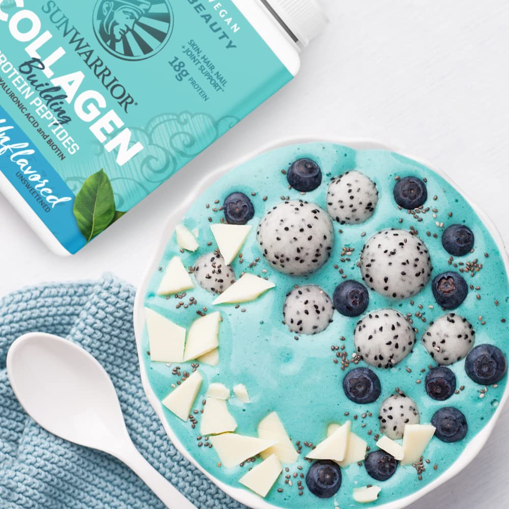 Sunwarrior Vegan Collagen support 500g with fresh greens