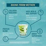 Sunwarrior Vegan Collagen support 621g in a smoothie