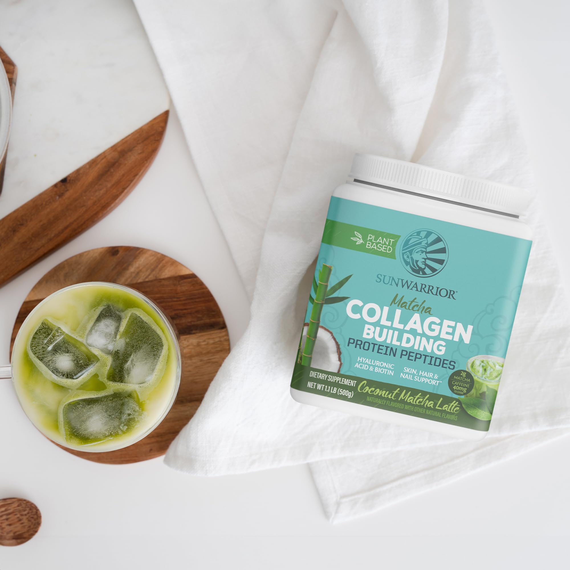 Sunwarrior Vegan Collagen support 621g ingredients list